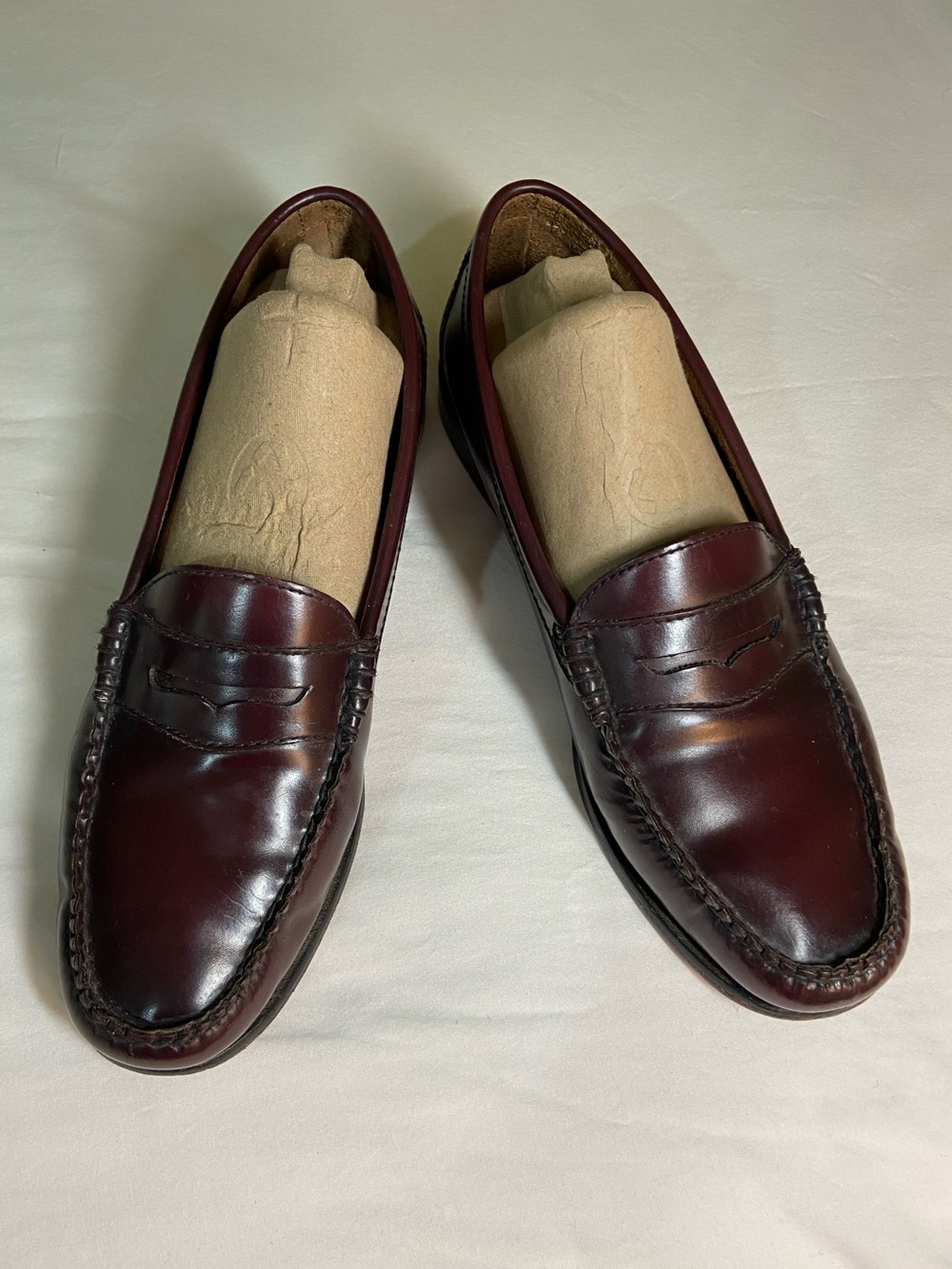 Women’s Burgundy Penny Loafers